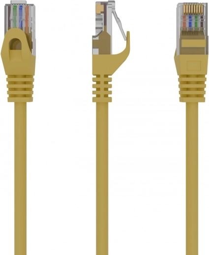 Síťový patch kabel Cat. 6 UTP 1 m žlutý