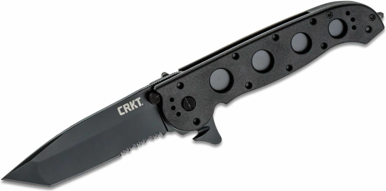 CRKT M16-14ZLEK taktický zavírací nůž Tanto Blackout, 9,5 cm, Zytel