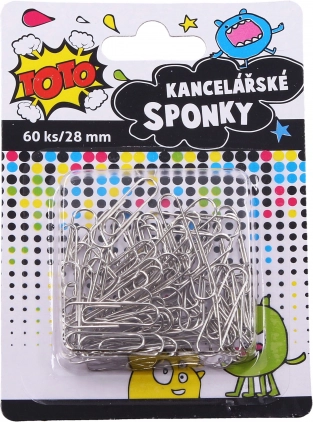 Kancelářské spony barevné 28 mm