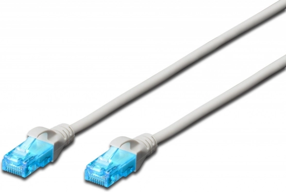 Patch cord RJ45-RJ45 kat.5e U/UTP AWG 26/7 PVC 0,25m šedý