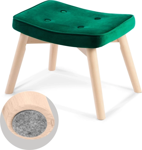 Stabilní dřevěné nohy a šetrnost k podlaze