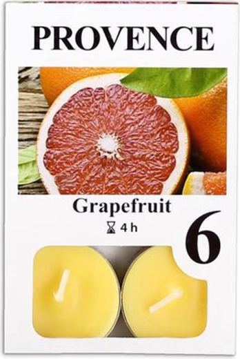 Vonná čajová svíčka Provence grapefruit, 6 ks