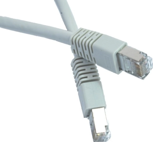Patch cord FTP kat. 6 s os 10m šedý