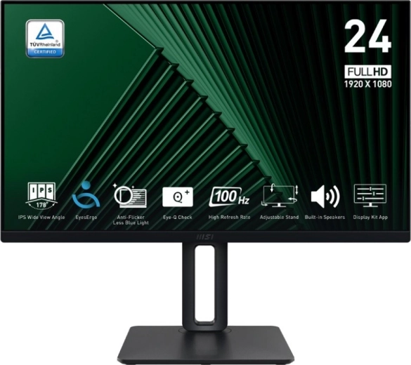 Monitor 23,8" MSI PRO MP245PG LED, Full HD, 100 Hz, černý