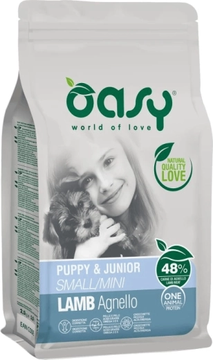 Oasy One Animal Protein Puppy Small/Mini jehně 2,5 kg