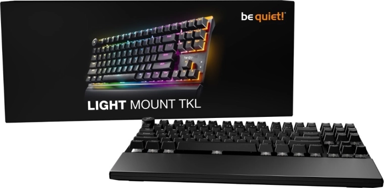 Be quiet! light mount TKL silent linear mechanická klávesnice