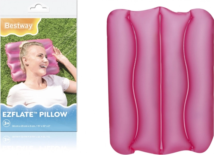 Nafukovací polštář Bestway Růžový 38 x 25 cm