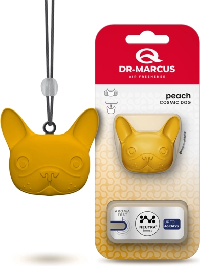 Dr. Marcus Cosmic Dog osvěžovač vzduchu do auta Broskev
