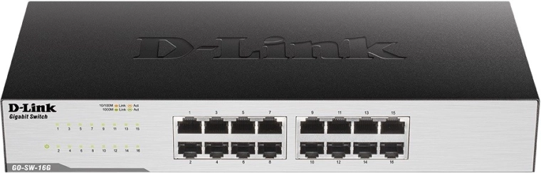 GO-SW-16G 16portový stolní přepínač GIGABIT