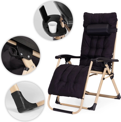 Praktický boční stolek a stabilní konstrukce