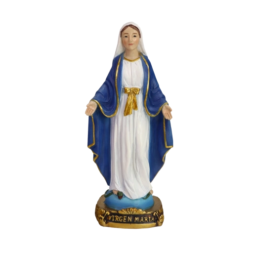 Figurka Panny Marie z pryskyřice 6 × 4 × 13 cm