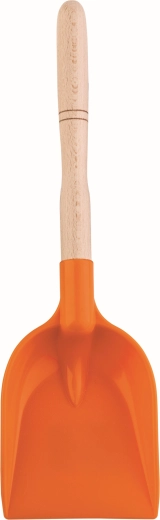Androni dětská lopatka s dřevěnou násadou 34 cm oranžová