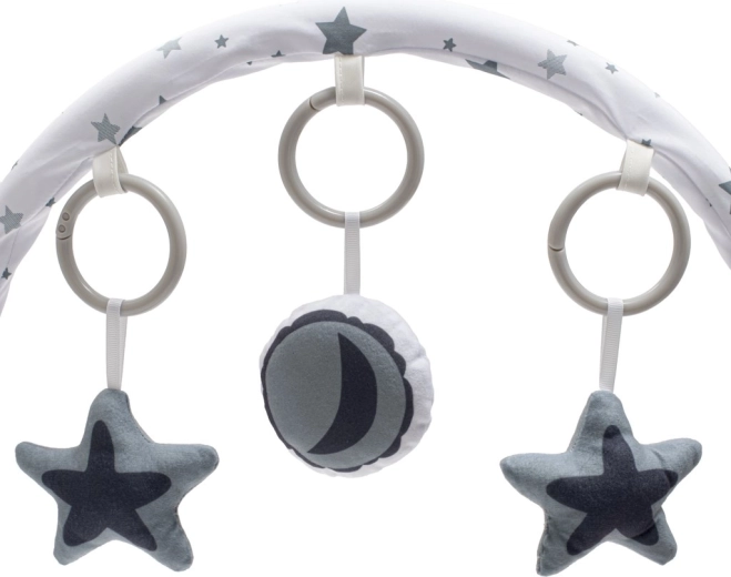 Hrazdička se třemi hračkami pro rozvoj smyslů