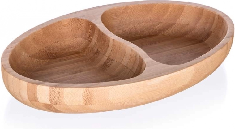 Dvě praktické přihrádky pro přehledné servírování