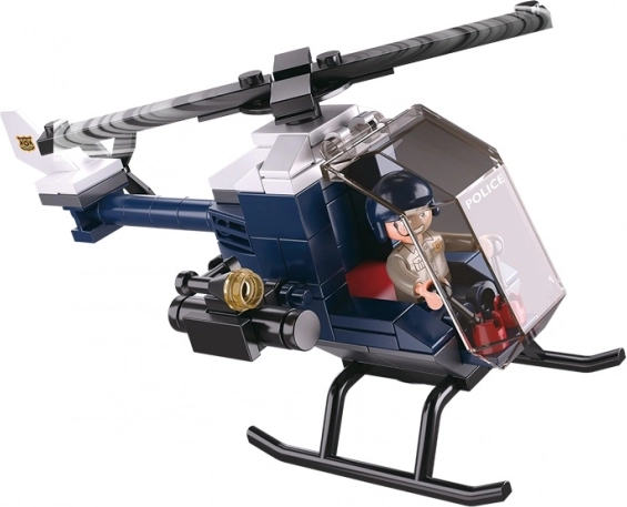 Sluban Policie 4in1 helikoptéra – ministavebnice