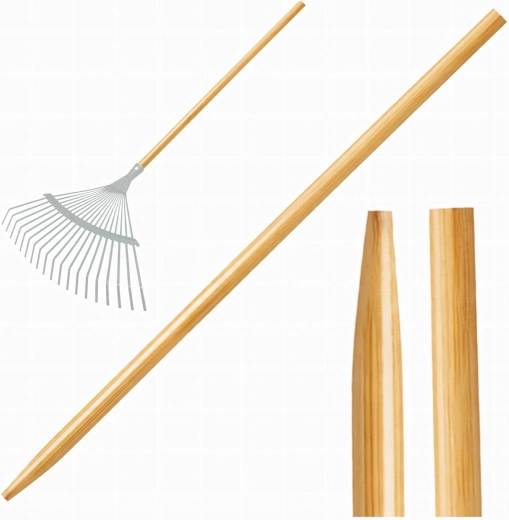 Dřevěná lakovaná násada bez závitu 120 cm