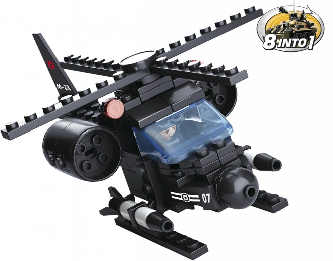 Sluban Army 8in1 helikoptéra stavebnice