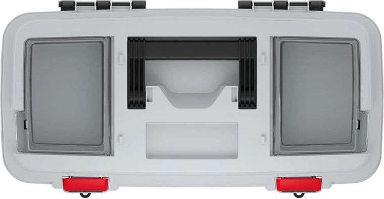 Průhledné přihrádky na víku