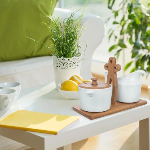 Kvalitní porcelán a přírodní bambus