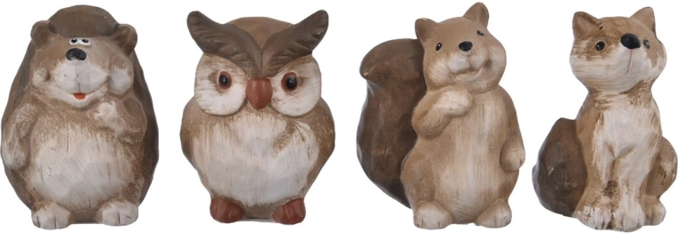 Dekorativní terakotové zvířátko 9 cm (mix 4 variant)