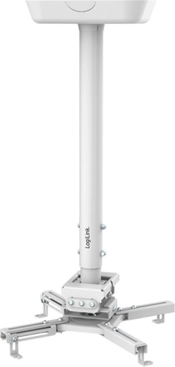 Stropní držák projektoru s ramenem 595–895 mm, bílý