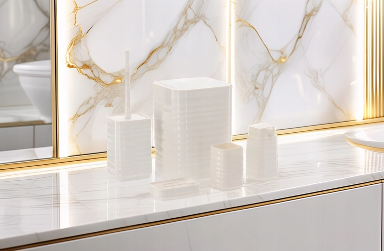 Moderní žebrovaný čtvercový design