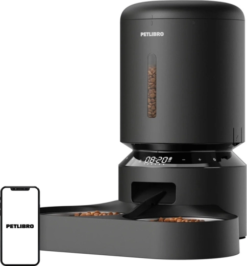 Petlibro Granary automatický dávkovač krmiva 5 l se dvěma miskami černý