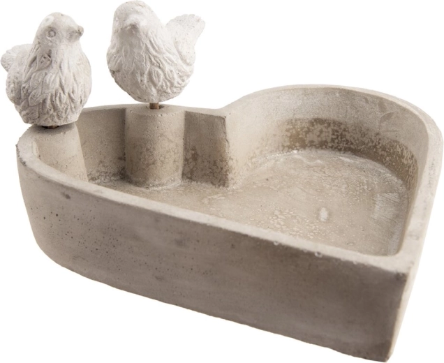 Pítko pro ptáky z cementu 20 × 6 cm