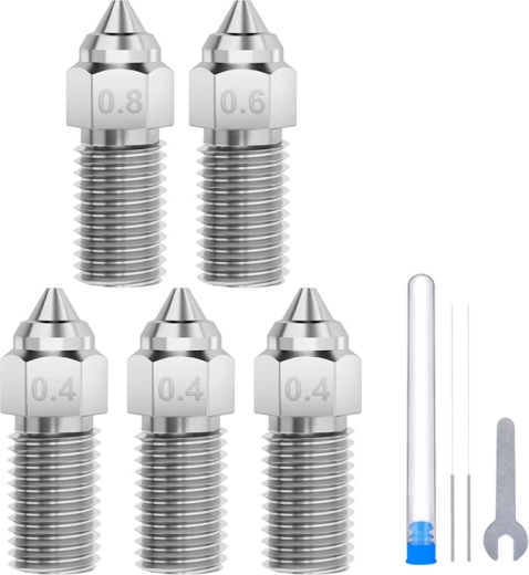 Sada trysek z kalené oceli ELEGOO pro Neptune 4 / 4 Pro (0,4 / 0,6 / 0,8 mm)