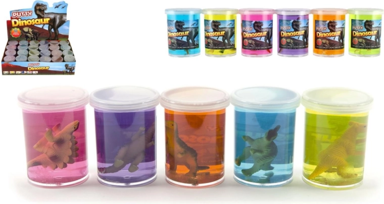Sliz s dinosaurem 80 g - 1 kus