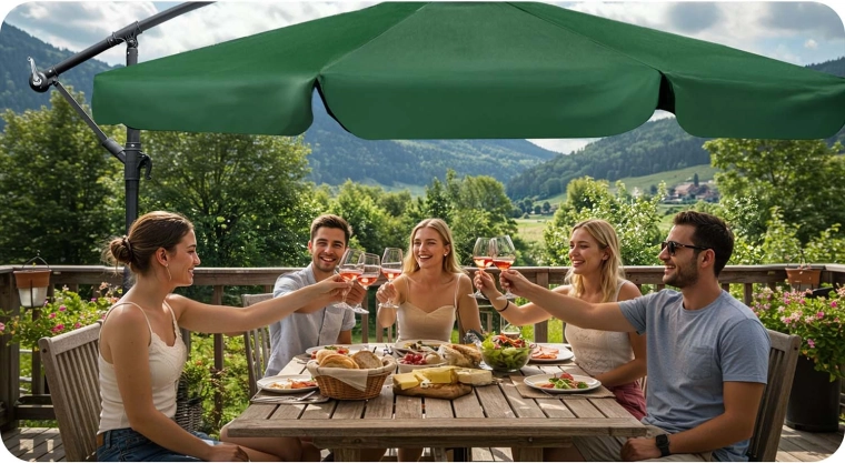 Velkorysý stín a příjemné klima