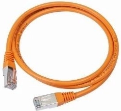 Patch kabel kat.5e oranžový 0,25M