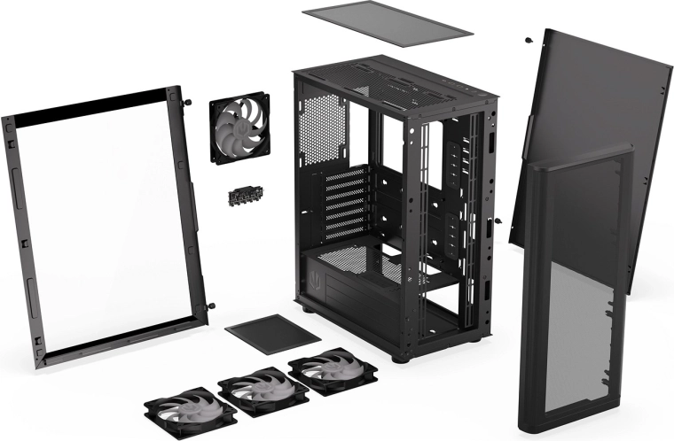 Podpora vodního chlazení až 360 mm