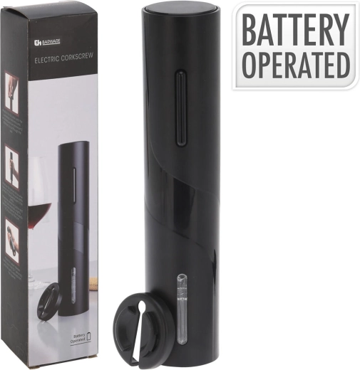 Elektrická vývrtka s řezačkou fólie, 23 cm, černá