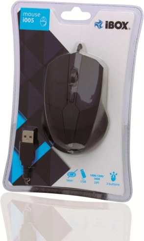 Drátová laserová myš USB s nastavitelným DPI