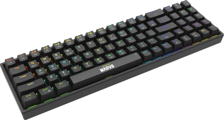 RGB podsvícení a hot-swap spínače