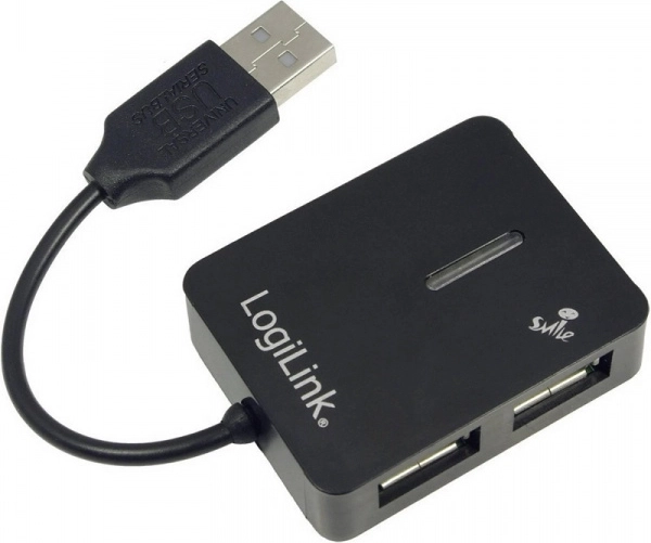LogiLink USB hub 4portový USB 2.0 černý