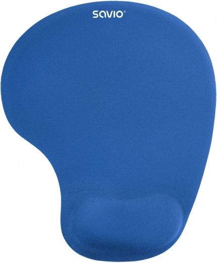 Ergonomická modrá podložka pod myš s opěrkou zápěstí SAVIO