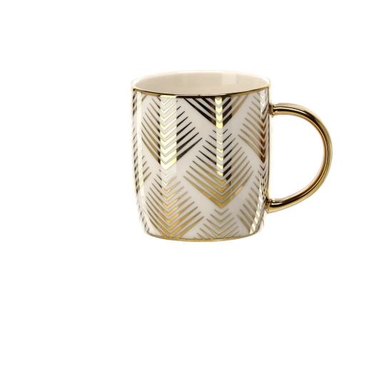 Luxusní zlaté detaily a chevron vzor