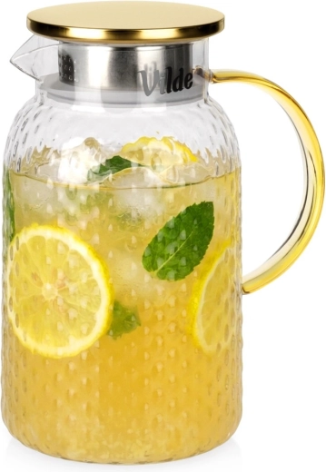 Skleněný džbán s víkem 1,5 l Vilde