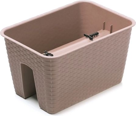 Květináč na zábradlí Ratolla 40 cm mocca