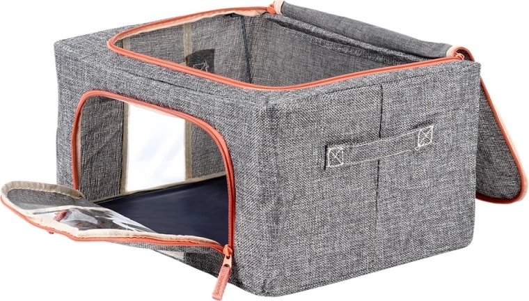 Dvojité zipy shora i zepředu pro rychlý přístup