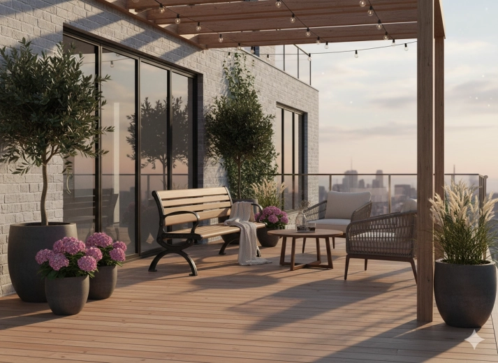 Stylový doplněk pro terasy a zahrady