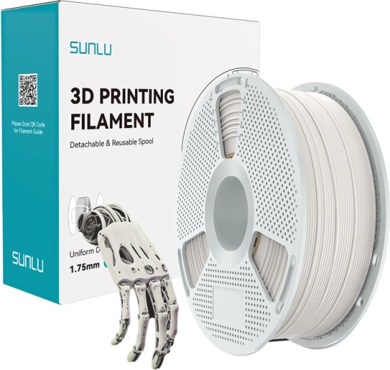 Sunlu easy pa filament 1,75 mm 1 kg přírodní bílá