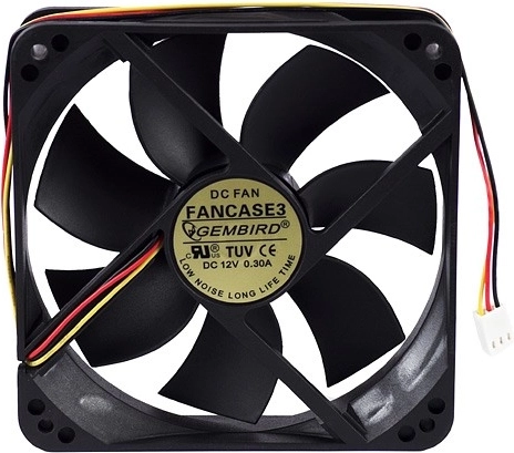 Ventilátor 120x120x25mm 3-pin s kuličkovým ložiskem do skříně