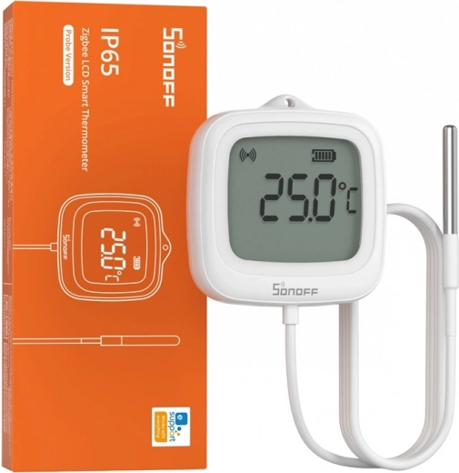 Zigbee teplotní senzor SONOFF SNZB-02LD s LCD displejem a sondou