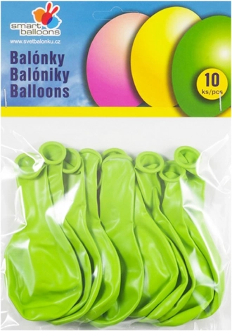 Světle zelené nafukovací balónky