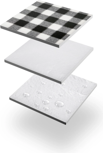 Třívrstvá konstrukce s ochranou proti vlhkosti