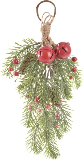 Závěsná dekorativní větvička BELL s rolničkami 37 cm