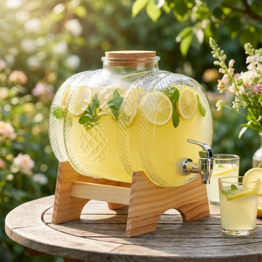 Dřevěný stojan a korkové víko